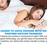 easier to move memory foam motion transfer
