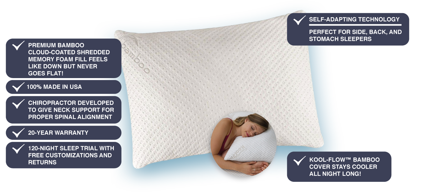 features and benefits of a snuggle-pedic memory foam pillow